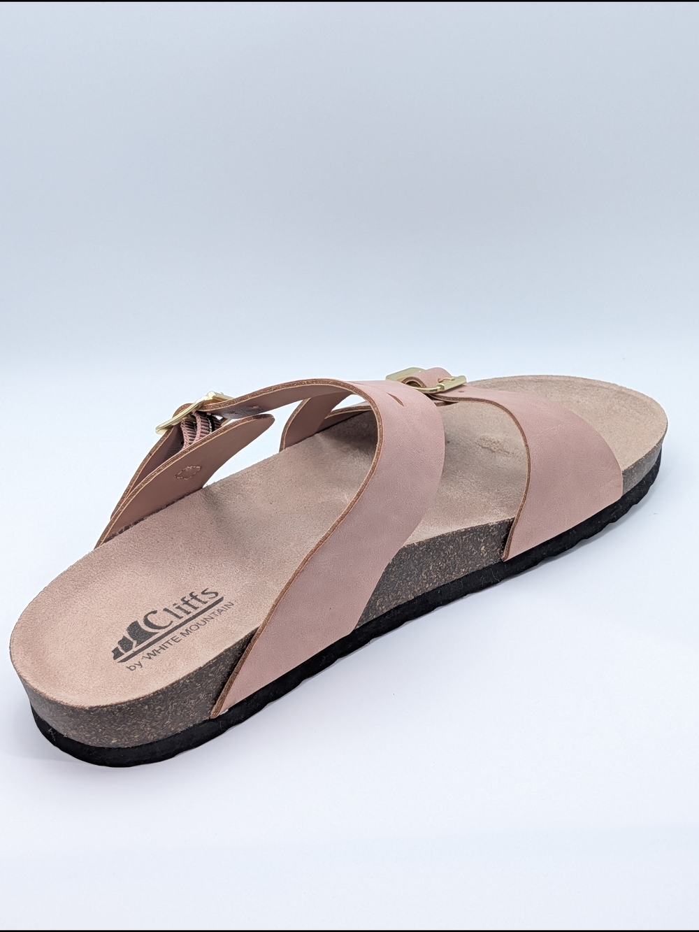 Cliff By White Mountain Women's Pink Buckle Strap Slide Sandals - Picture 10 of 12